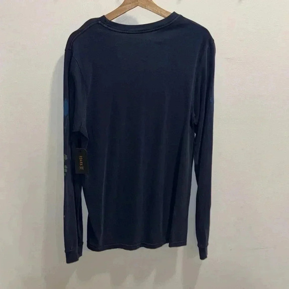 Roark Xerox Floral Long Sleeve Premium Tee - Blue - Size Small - Picture 2 of 5